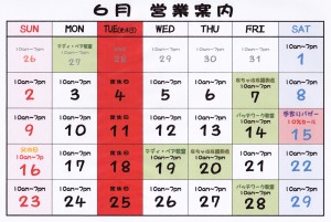 5-23・6月営業案内